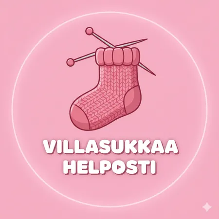 Videokurssi: Villasukan kantapää - Project Preview